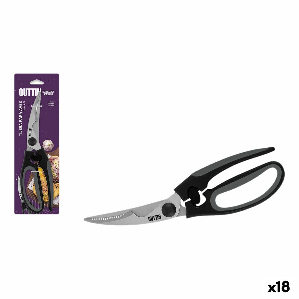 Tijeras de Cocina Quttin (18 Unidades)