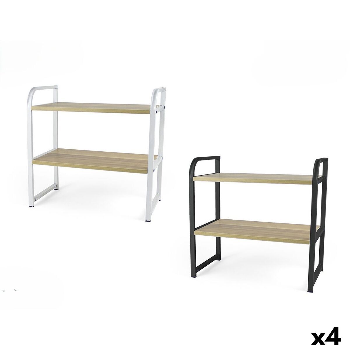 Estantería Confortime Madera Metal 40 x 20 x 38,5 cm (4 Unidades)