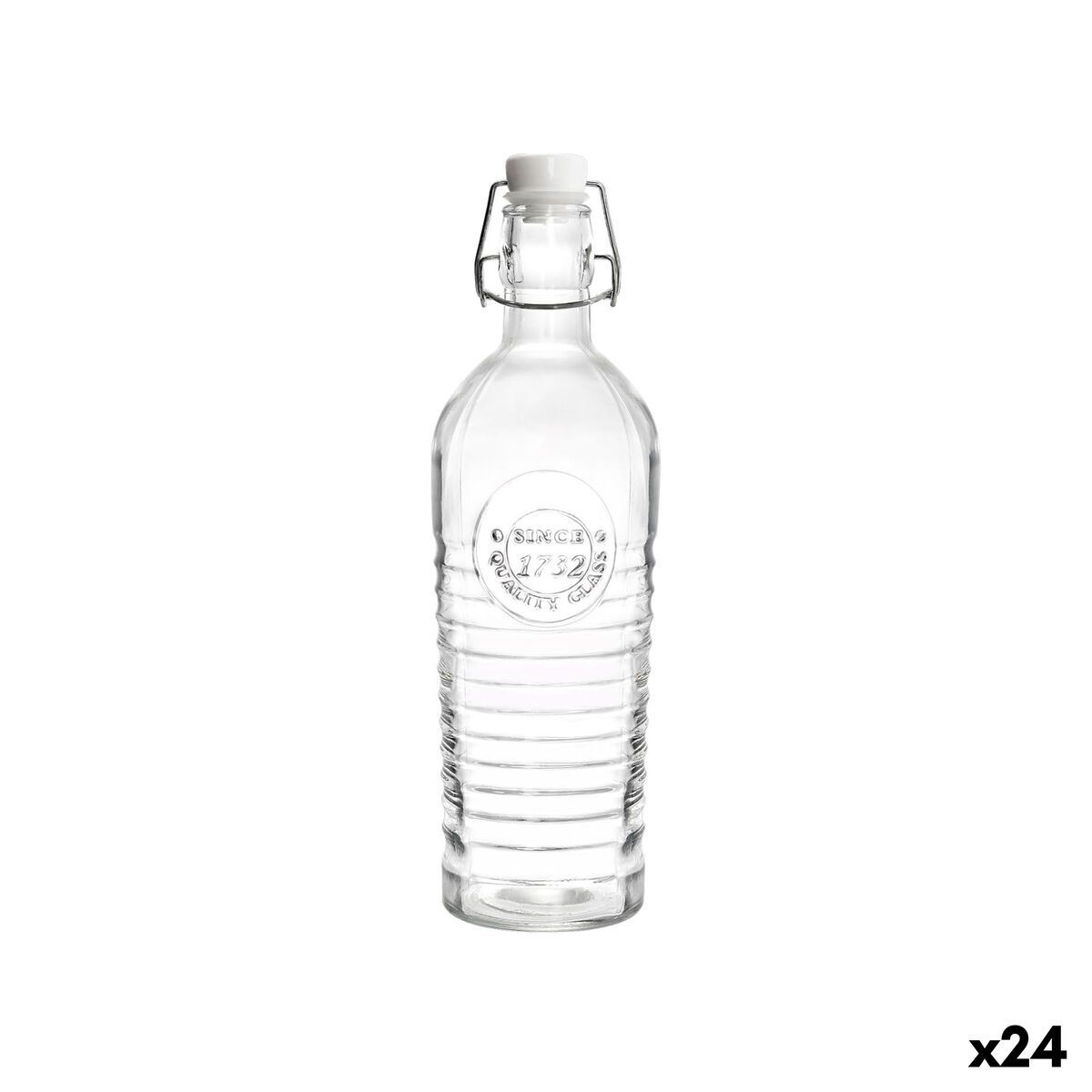 Botella de Cristal La Mediterránea Transparente Vidrio 500 ml (24 Unidades)