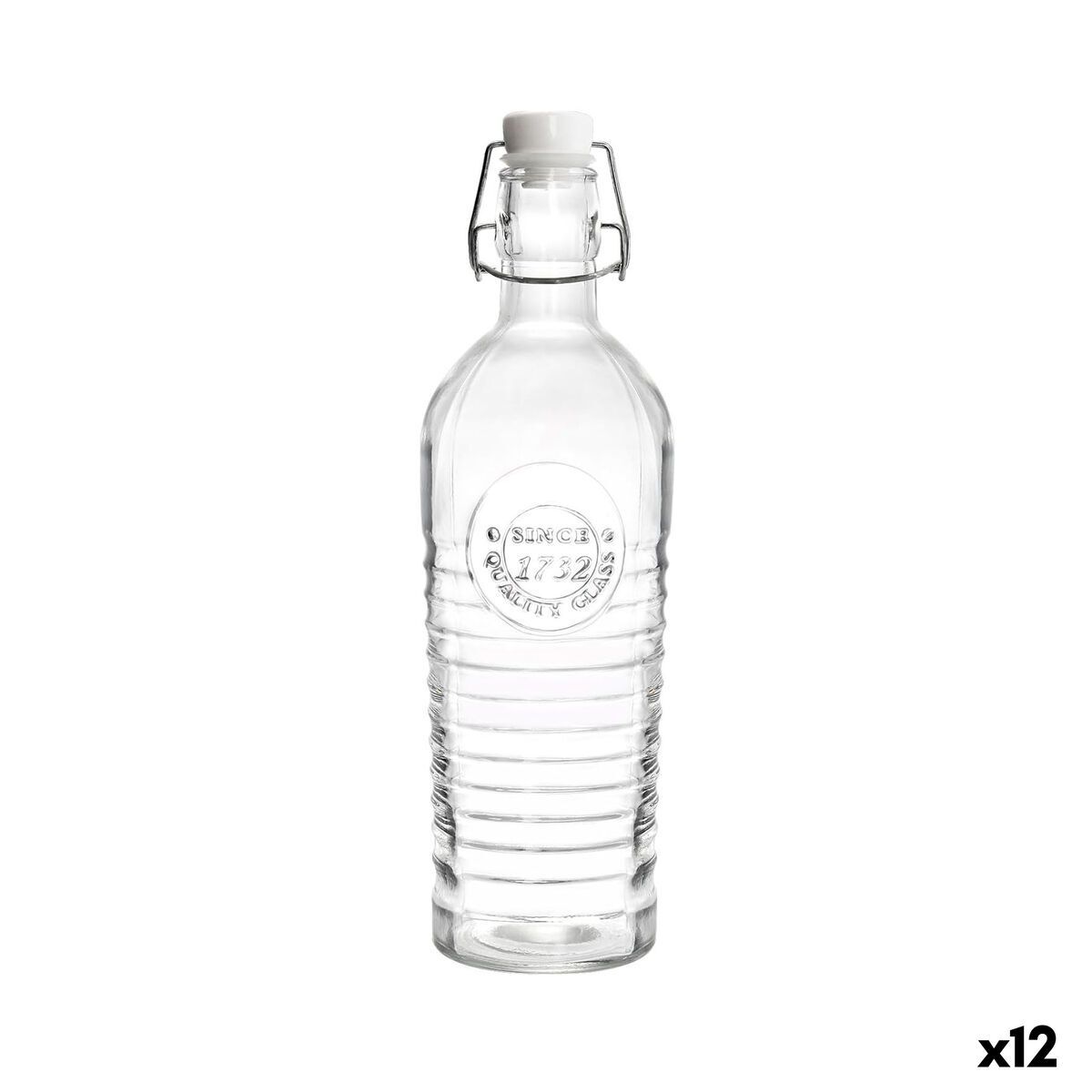 Botella de Cristal La Mediterránea Vidrio 1,1 L (12 Unidades)