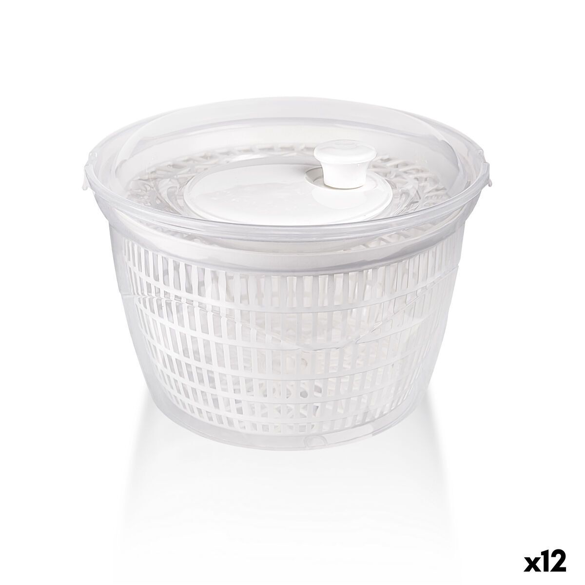 Centrifugadora para Ensalada Dem Blanco Transparente 5 L Polipropileno (12 Unidades)