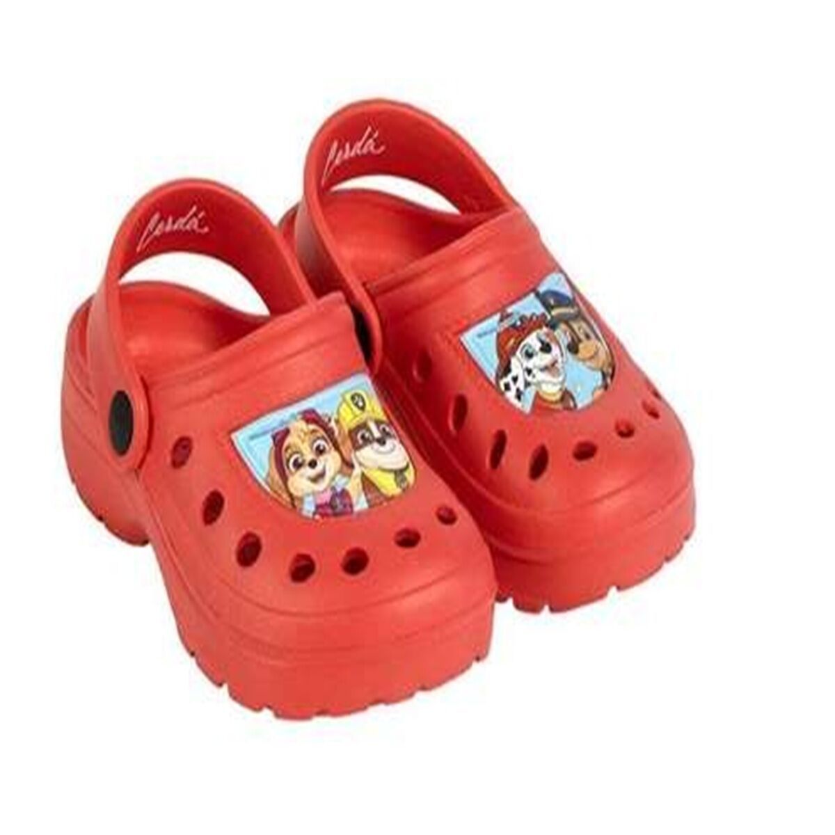 Zuecos de Playa The Paw Patrol Rojo 26-27