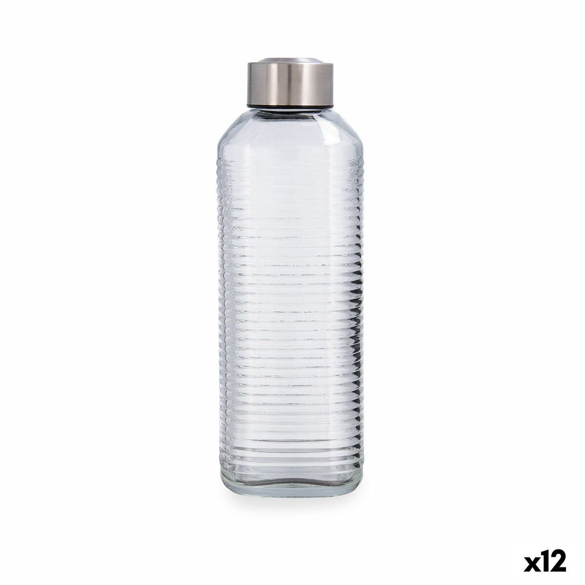 Botella de Agua Quid Velvet Transparente Vidrio 1 L (12 Unidades)