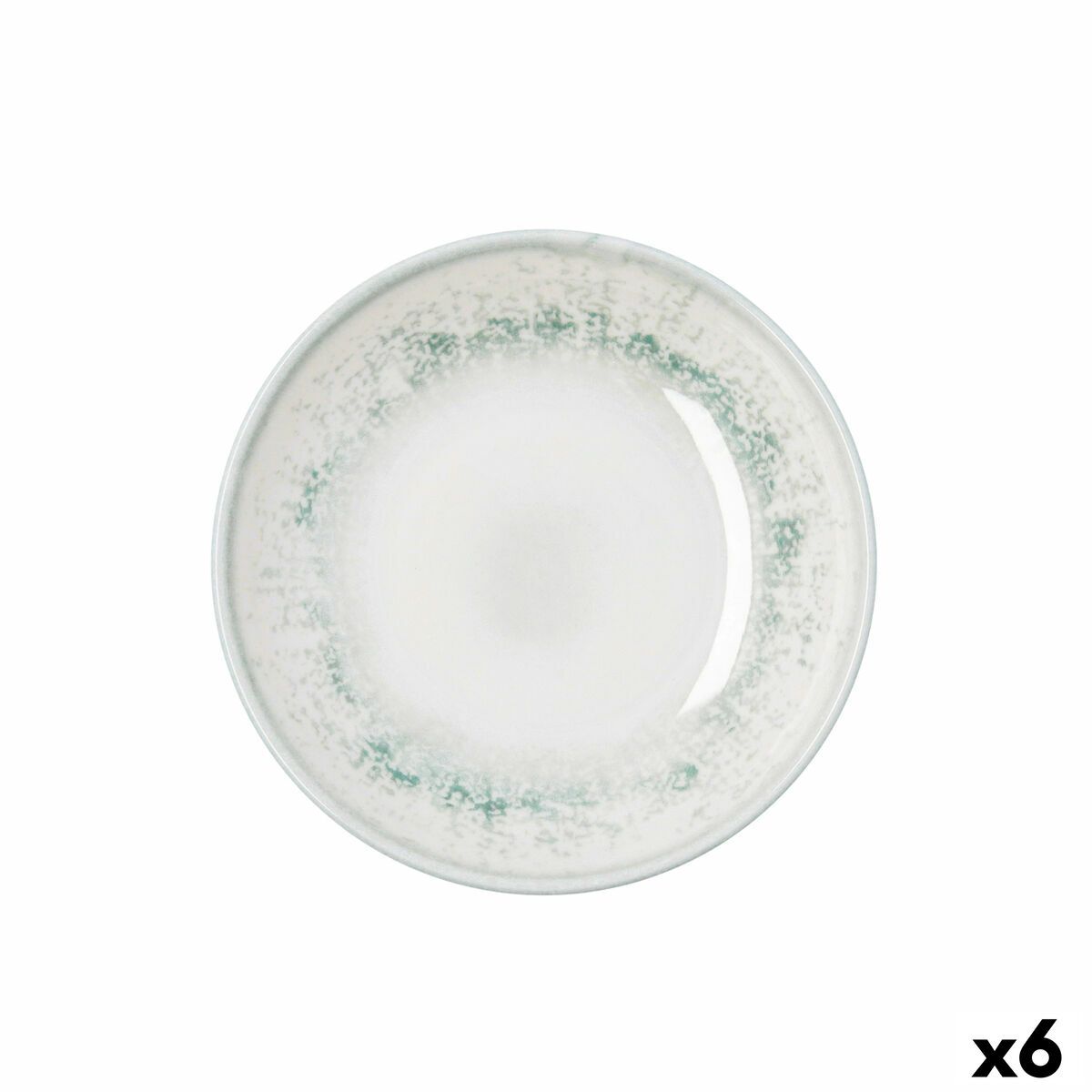 Plato Hondo Bidasoa Kai Hydrozero Blanco Cerámica Ø 20 cm (6 Unidades)