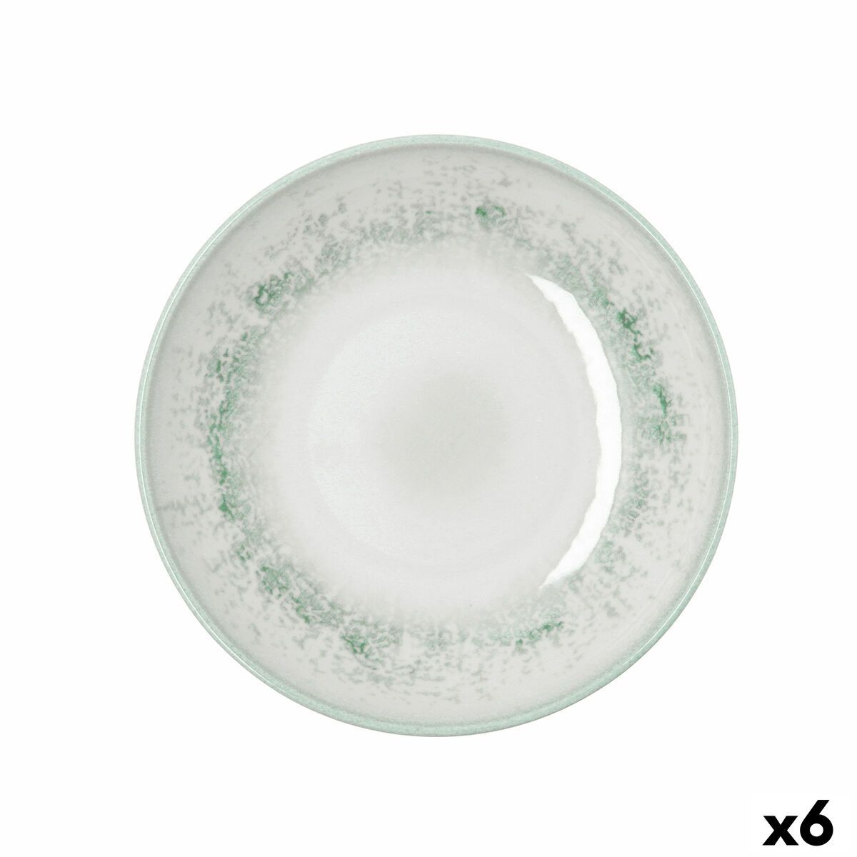 Plato Hondo Bidasoa Kai Hydrozero Blanco Cerámica Ø 23 cm (6 Unidades)