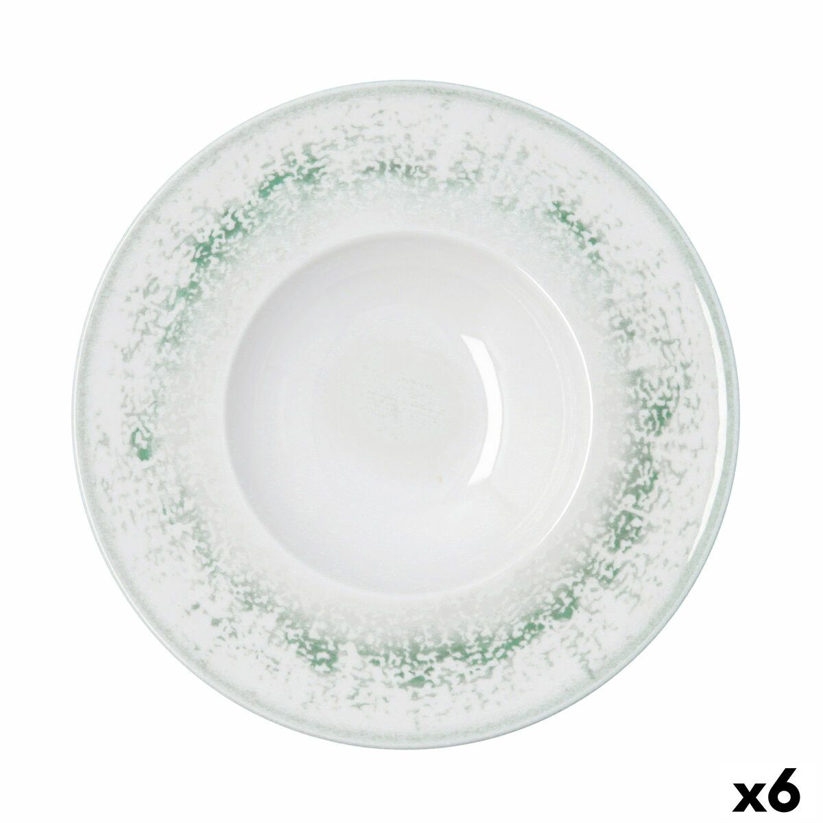 Plato para Pasta Bidasoa Kai Hydrozero Blanco Cerámica Ø 26 cm (6 Unidades)