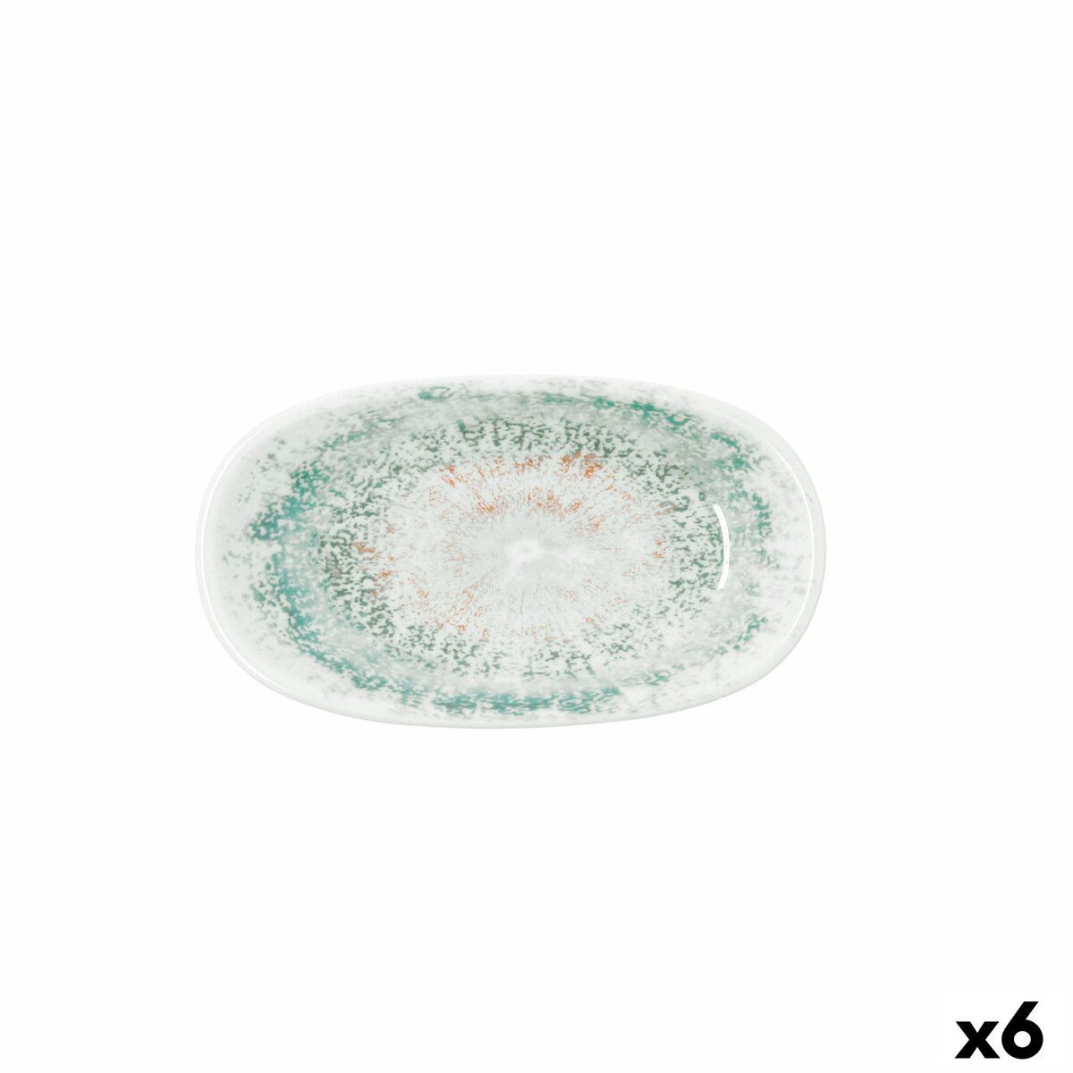 Bandeja de Aperitivos Bidasoa Kai Hydrozero Blanco 19 x 11 cm (6 Unidades)