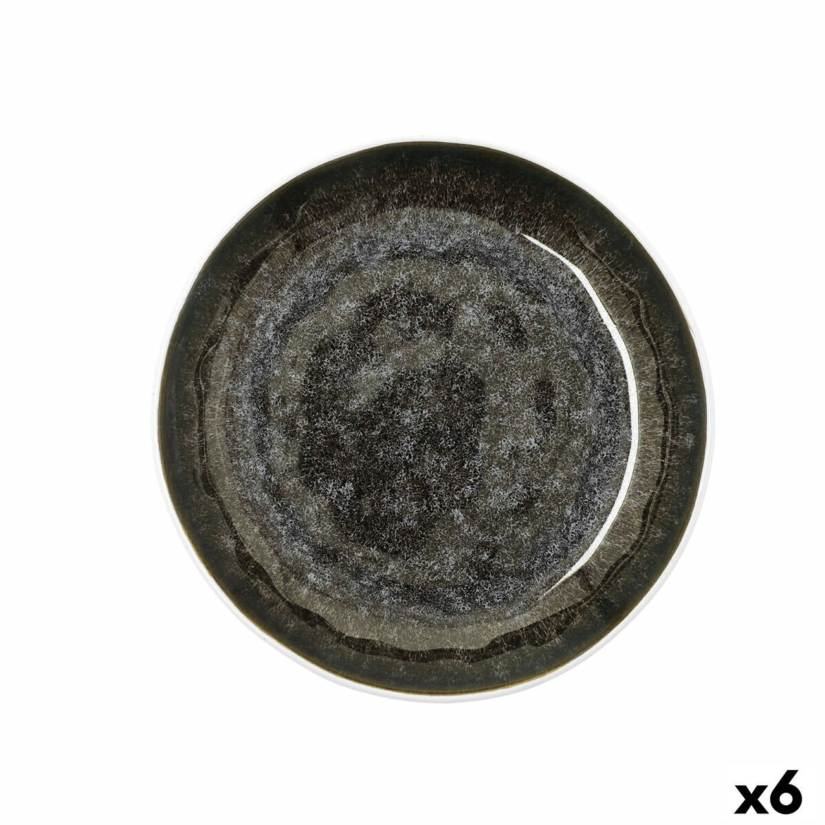 Plato Hondo Bidasoa Elite Marrón Cerámica 21,5 x 4,6 cm (6 Unidades)