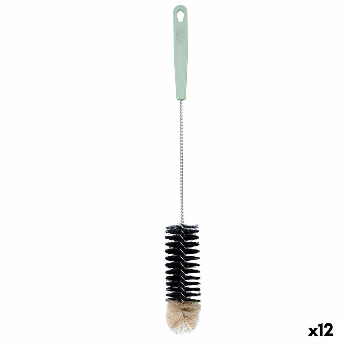Cepillo limpiador Quid Quidate Verde Nailon Plástico 40 cm Botella (12 Unidades)