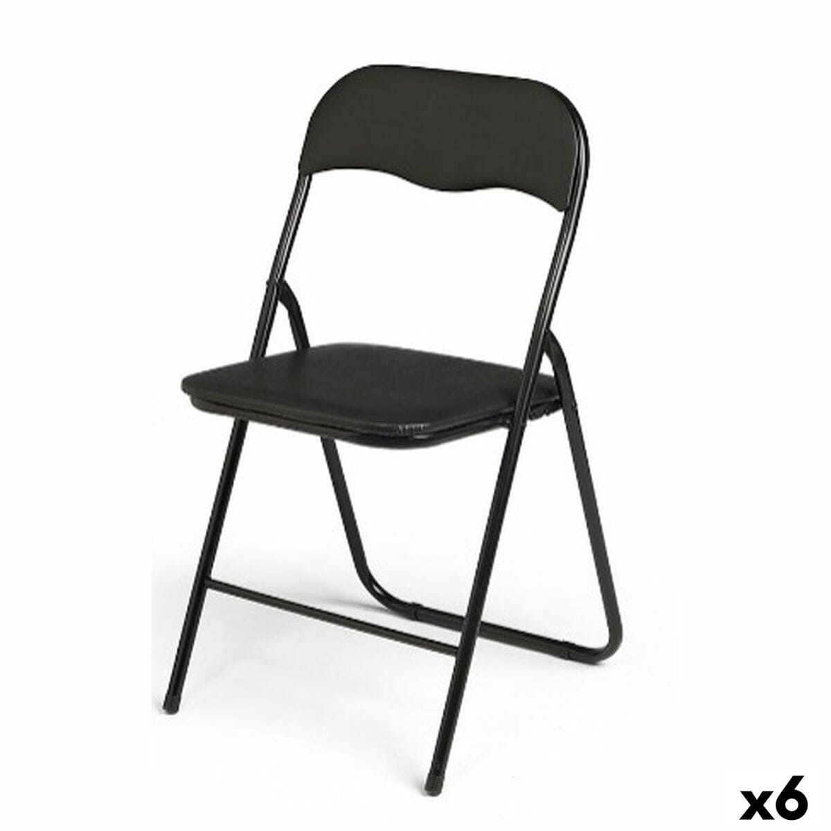 Silla Plegable Gift Decor Negro (6 Unidades)
