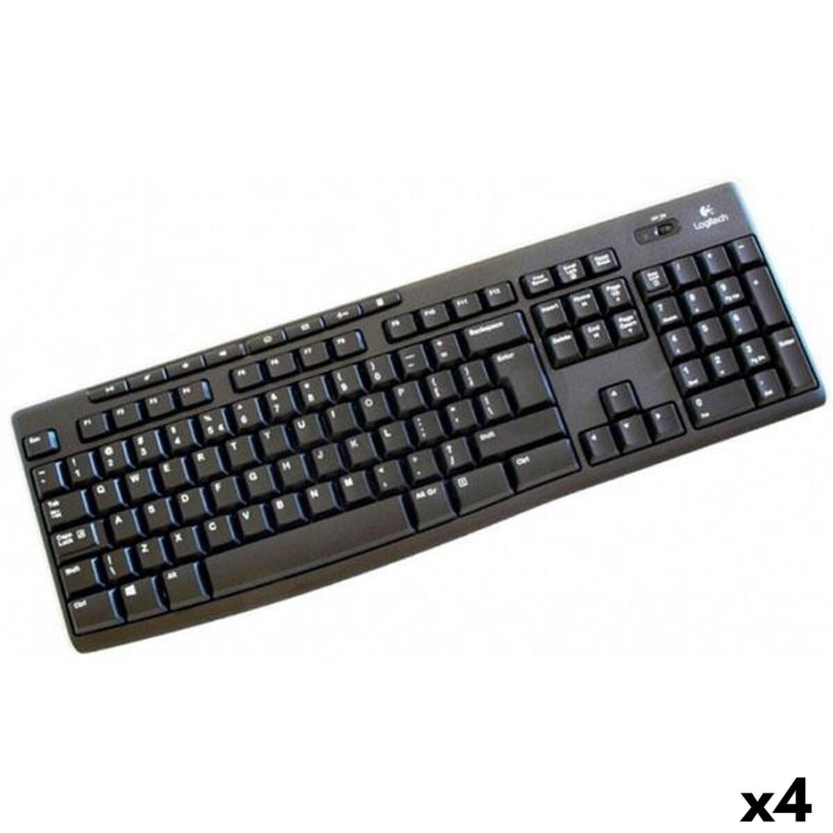 Teclado Inalámbrico Logitech K270 Negro Qwerty Español (4 Unidades)