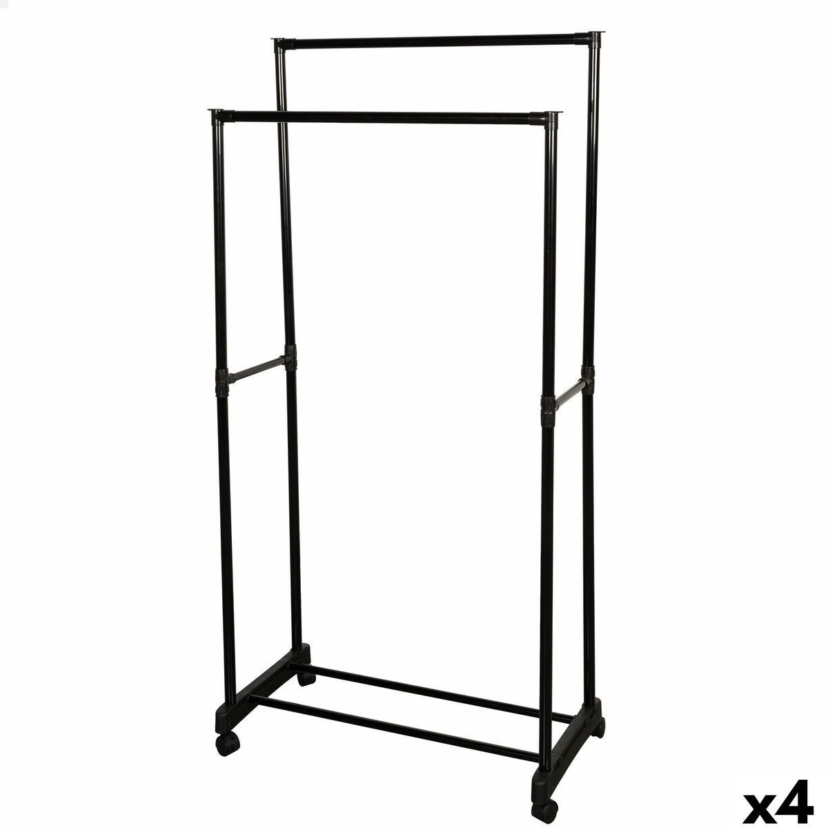 Perchero Max Home Acero Plástico 75 x 157 x 40 cm (4 Unidades)