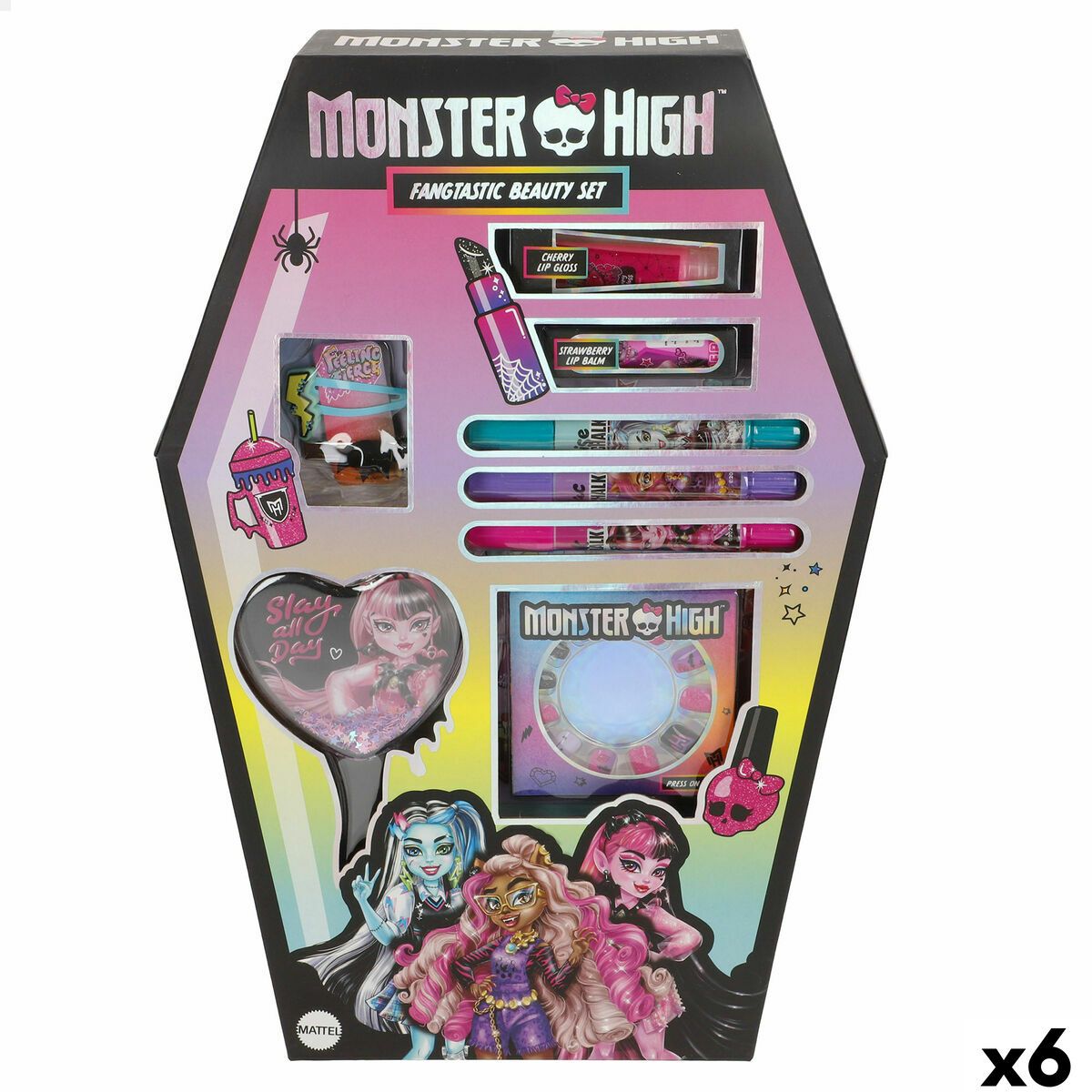 Set de Belleza Monster High 9 x 17 x 4 cm 6 Unidades