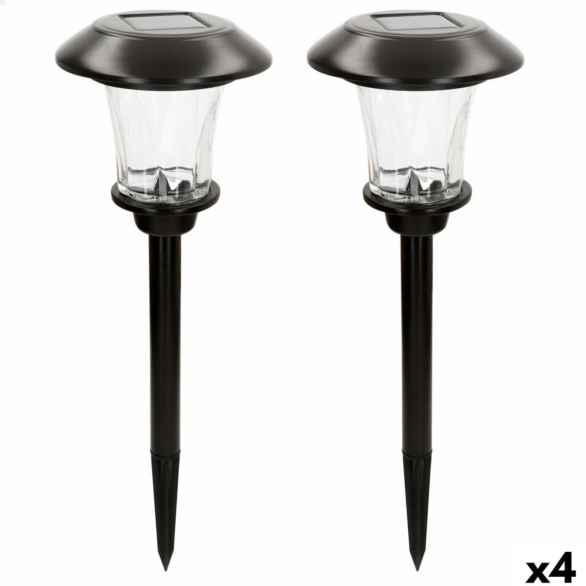 Lámpara solar Aktive 15 x 49 x 15 cm (4 Unidades)