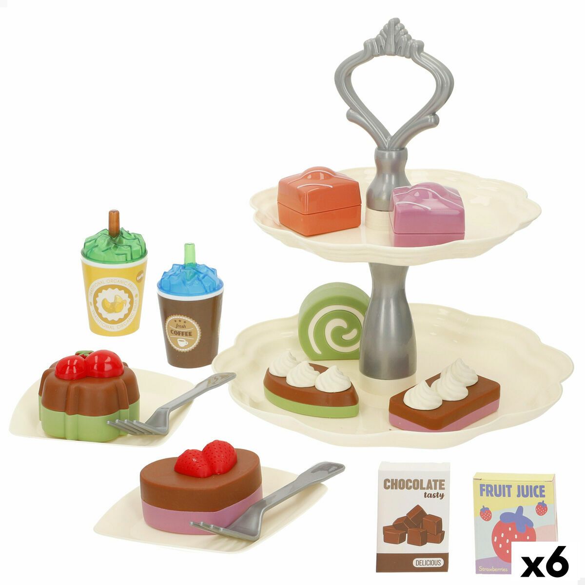 Set de Alimentos de Juguete 16 Piezas (6 Unidades)