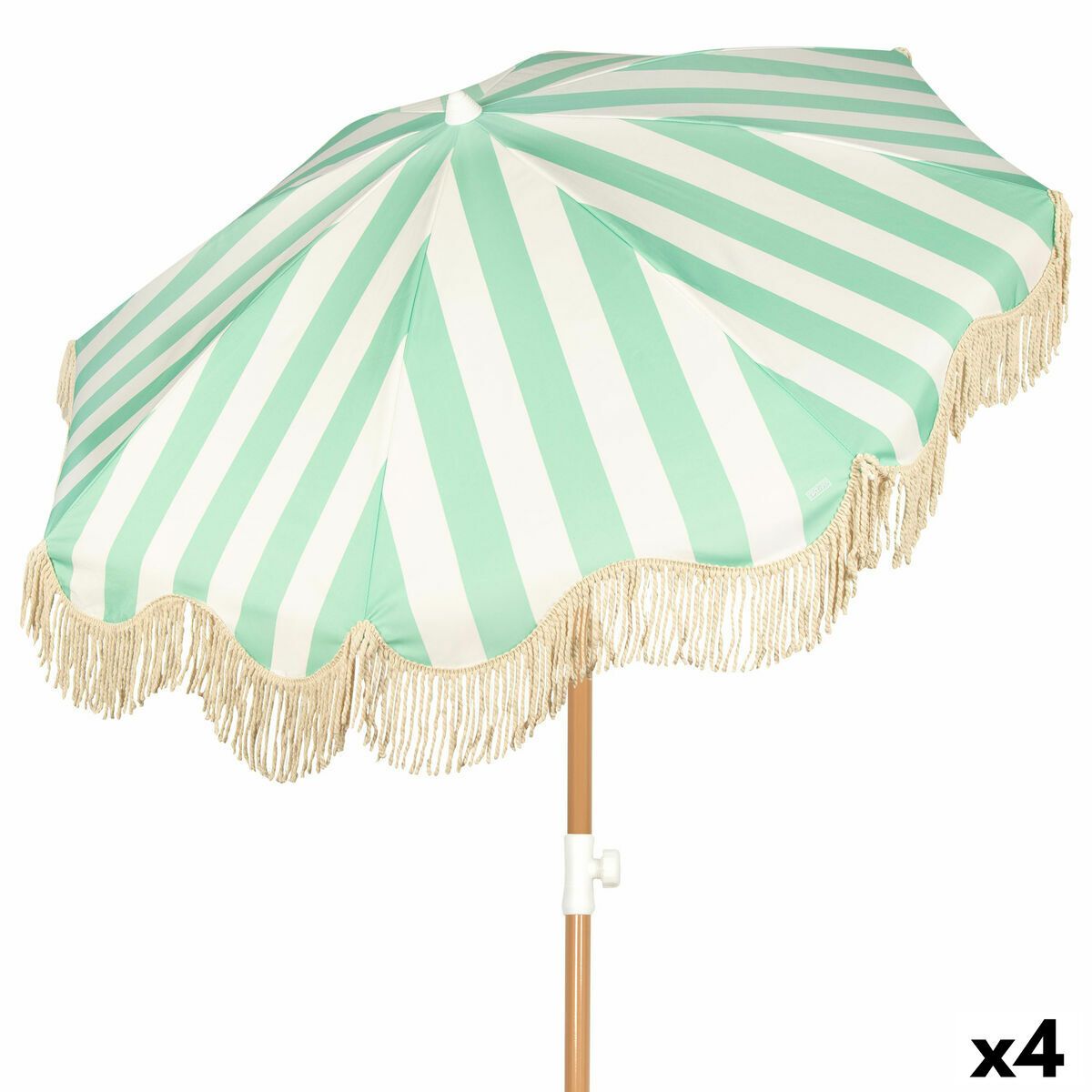 Sombrilla de playa Aktive 200 x 220 x 200 cm (4 Unidades)