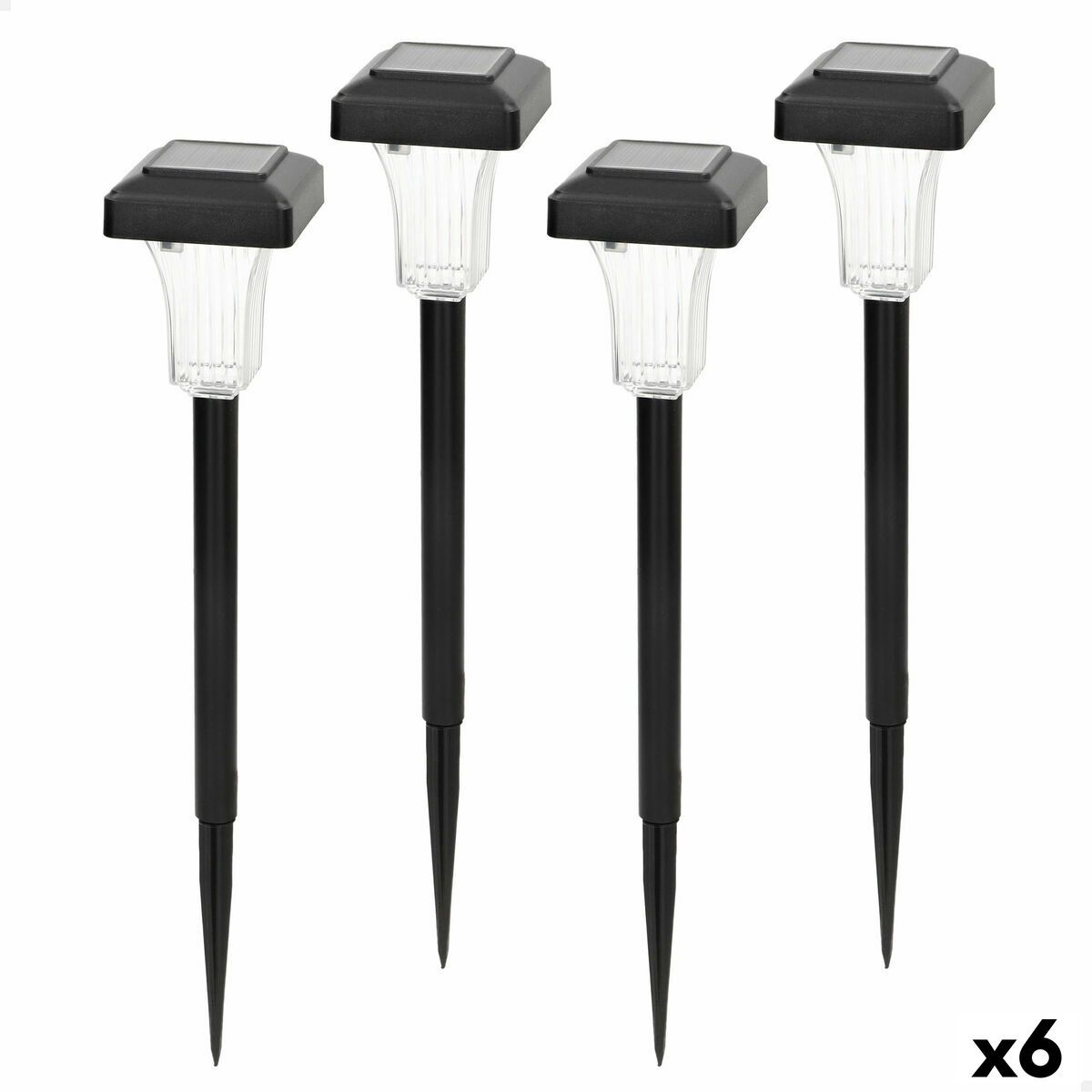 Lámpara solar Aktive 6 x 33 x 6 cm (6 Unidades)
