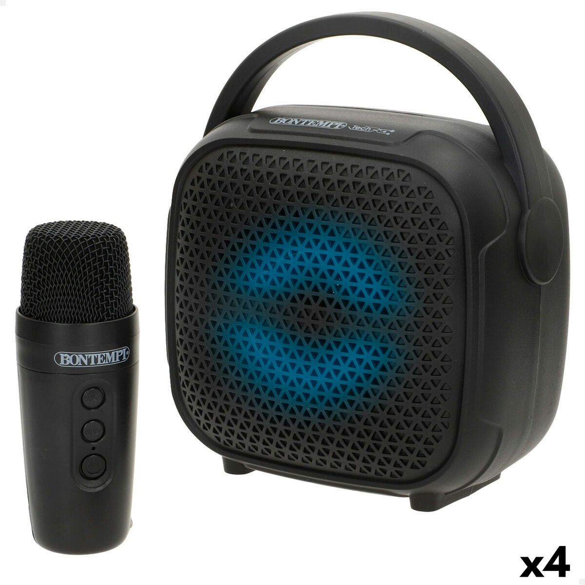 Altavoz con Micrófono Karaoke Bontempi 4 Unidades