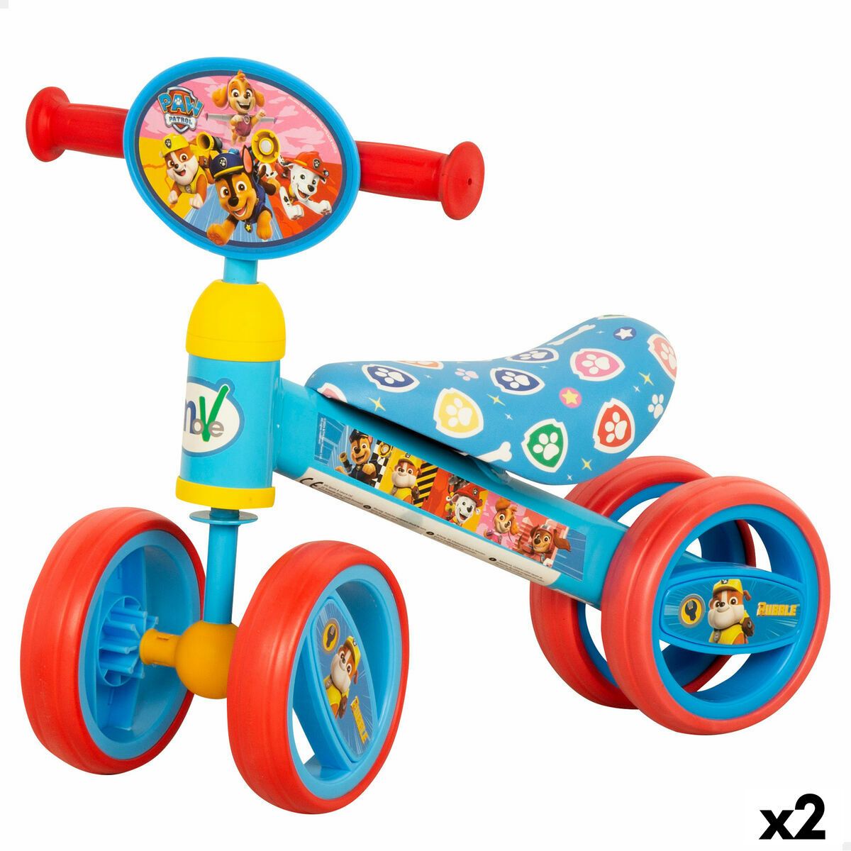 Triciclo The Paw Patrol 47 x 37 x 25 cm (2 Unidades)