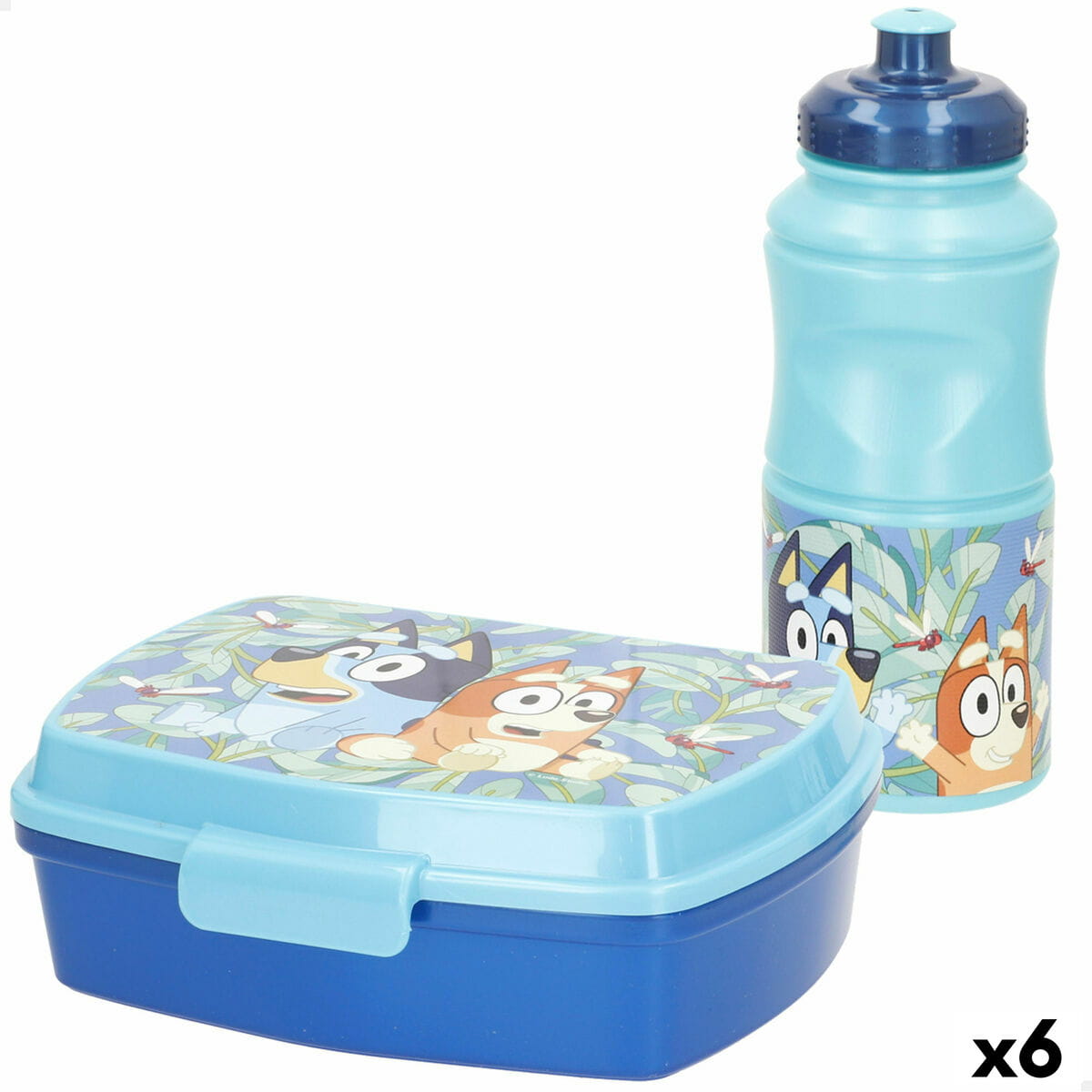 Fiambrera Bluey 380 ml 17 x 5,5 x 13,5 cm Botella (6 Unidades)