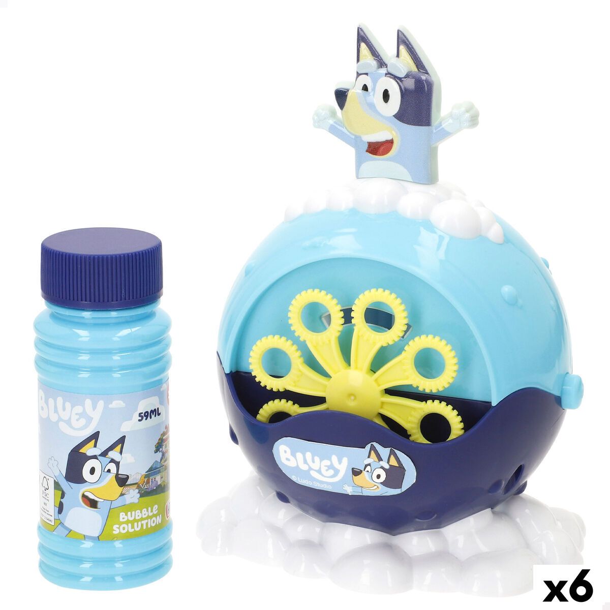 Juego de Pompas de Jabón Bluey 59 ml 11 x 15 x 10 cm (6 Unidades)