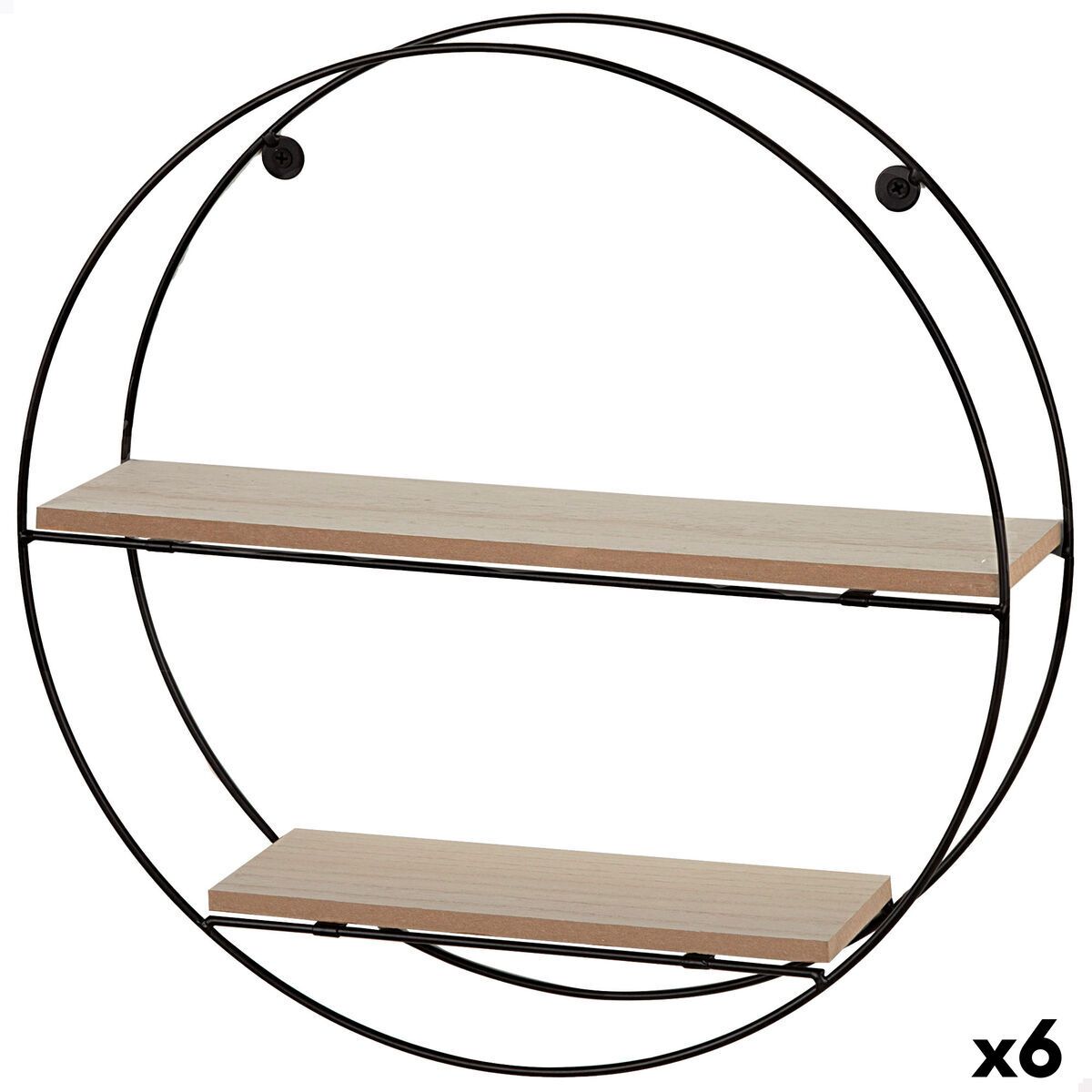 Estantería Max Home Hierro Madera MDF 40 x 40 x 10 cm (6 Unidades)