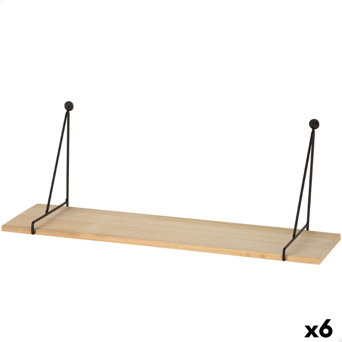 Estante Max Home Hierro Madera MDF 50 X 20 X 14,5 CM (6 Unidades)