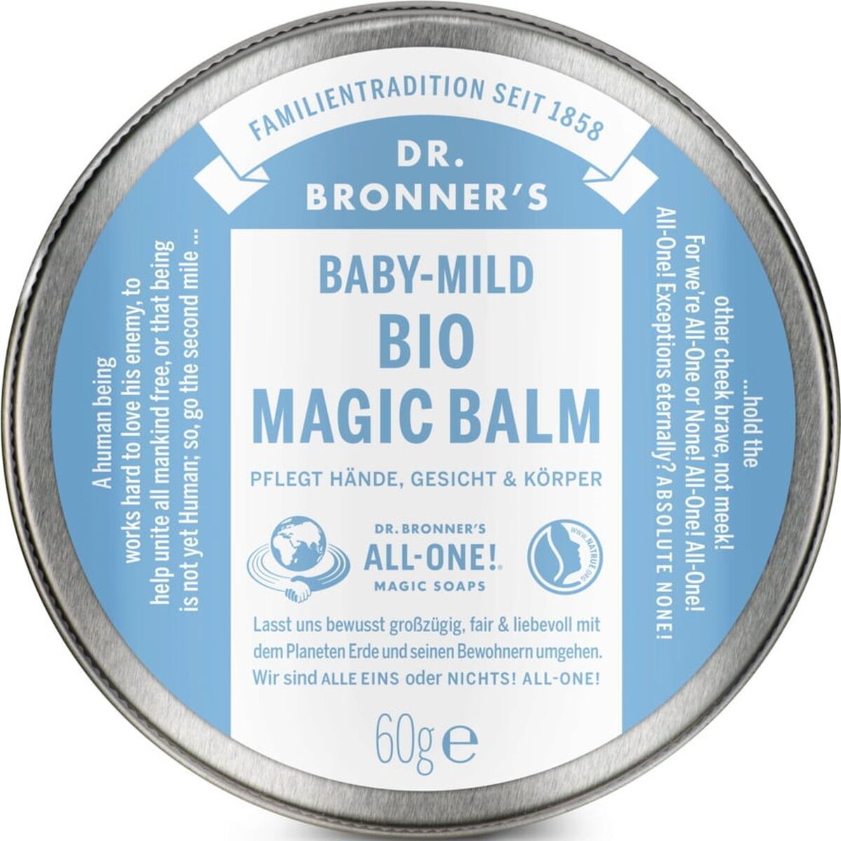 Bálsamo Corporal Hidratante Dr Bronner's Baby Mild Bio Magic 60 g