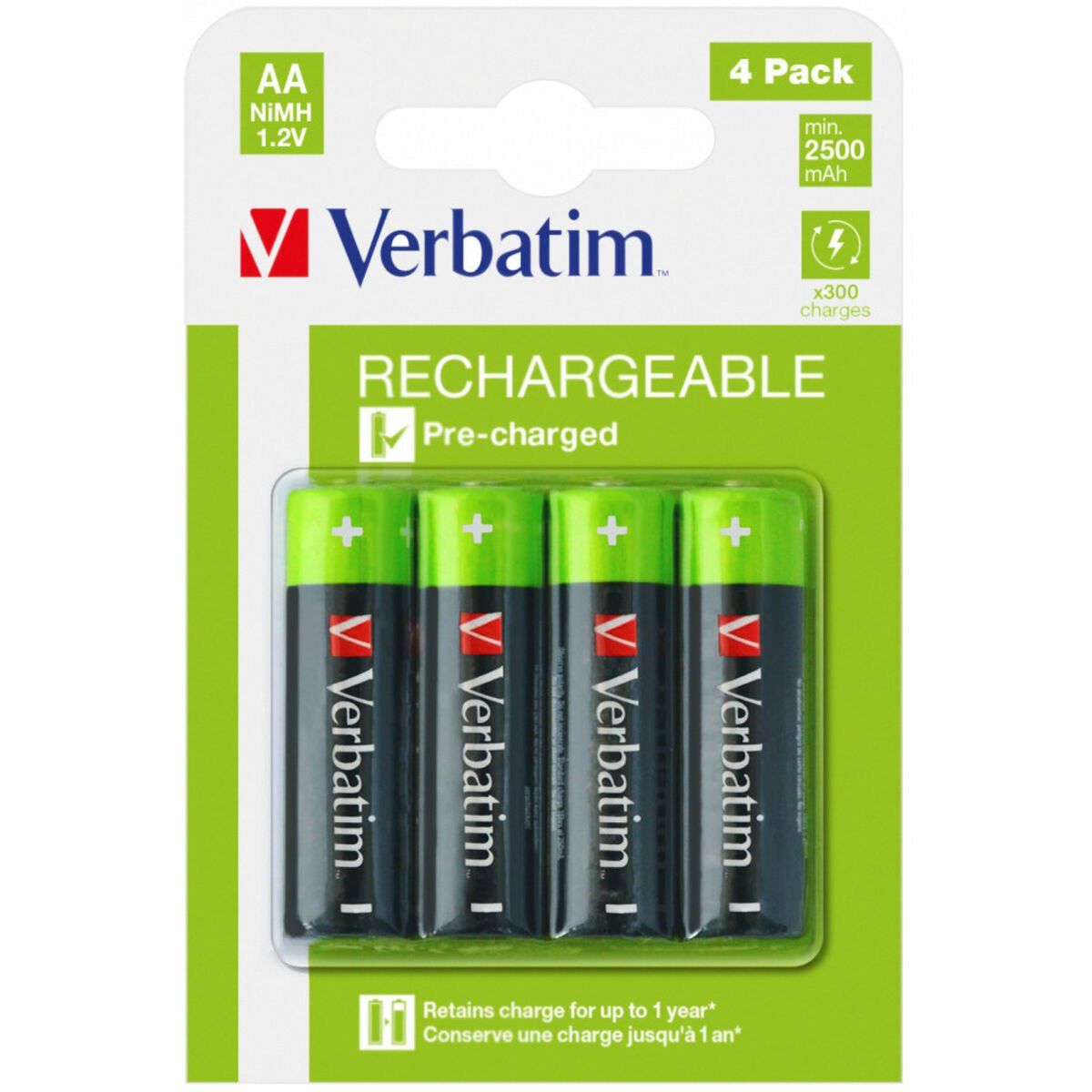 Pilas Recargables Verbatim 49517 2500 mAh 1,2 V