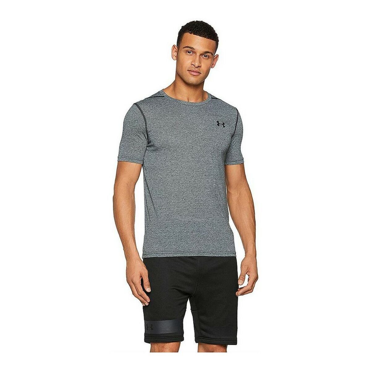 Camiseta de Compresión de Manga Corta para Hombre Under Armour 1289588-006 Gris