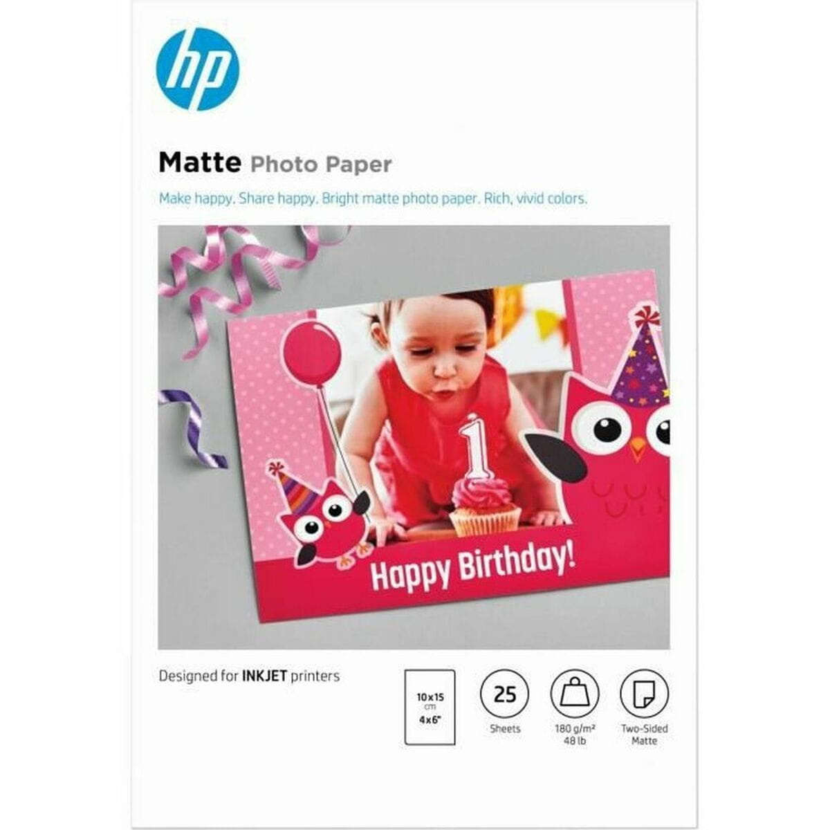 Pack de Tinta y Papel Fotográfico HP 25 Unidades