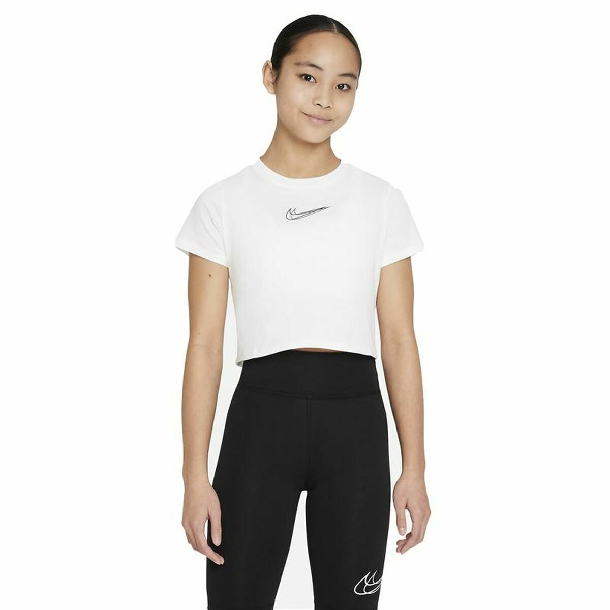 Camiseta de Manga Corta Infantil Nike Sportswear Blanco