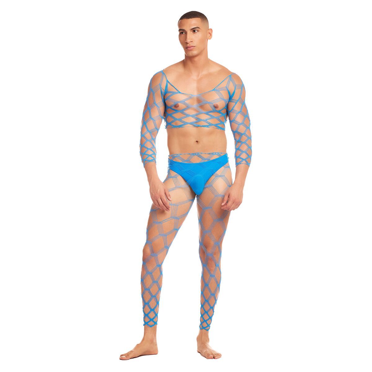 Disfraz Erótico Rainbow Party Azul L/XL