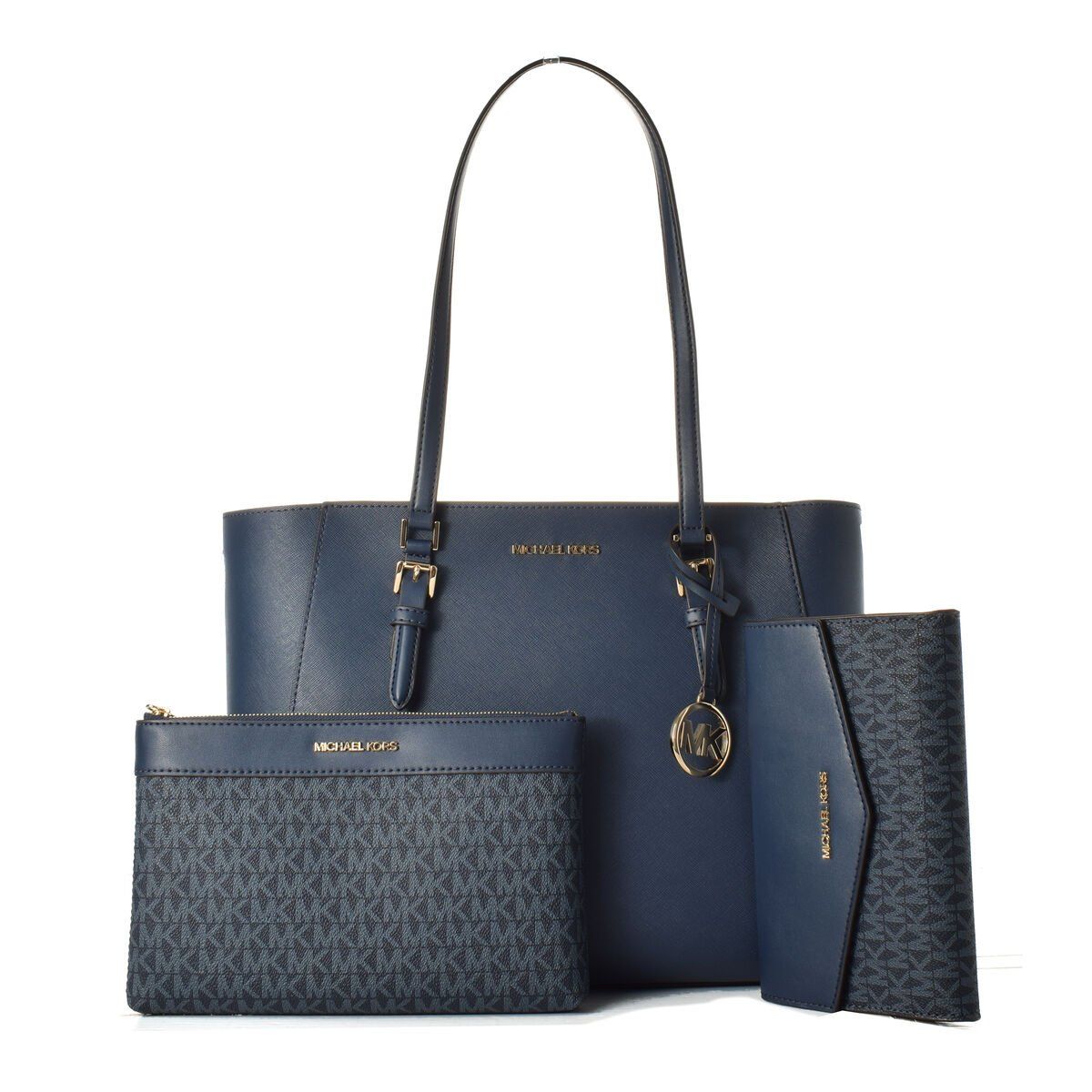 Bolso Mujer Michael Kors CHARLOTTE Azul 34 x 27 x 11 cm