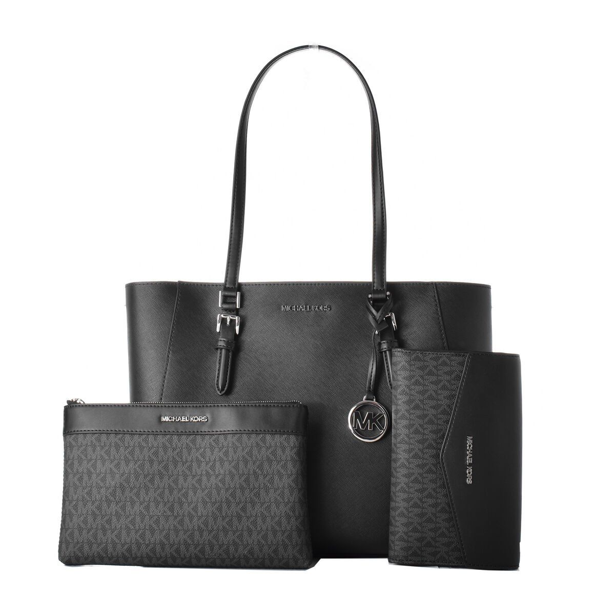 Bolso Mujer Michael Kors CHARLOTTE Negro 34 x 27 x 11 cm