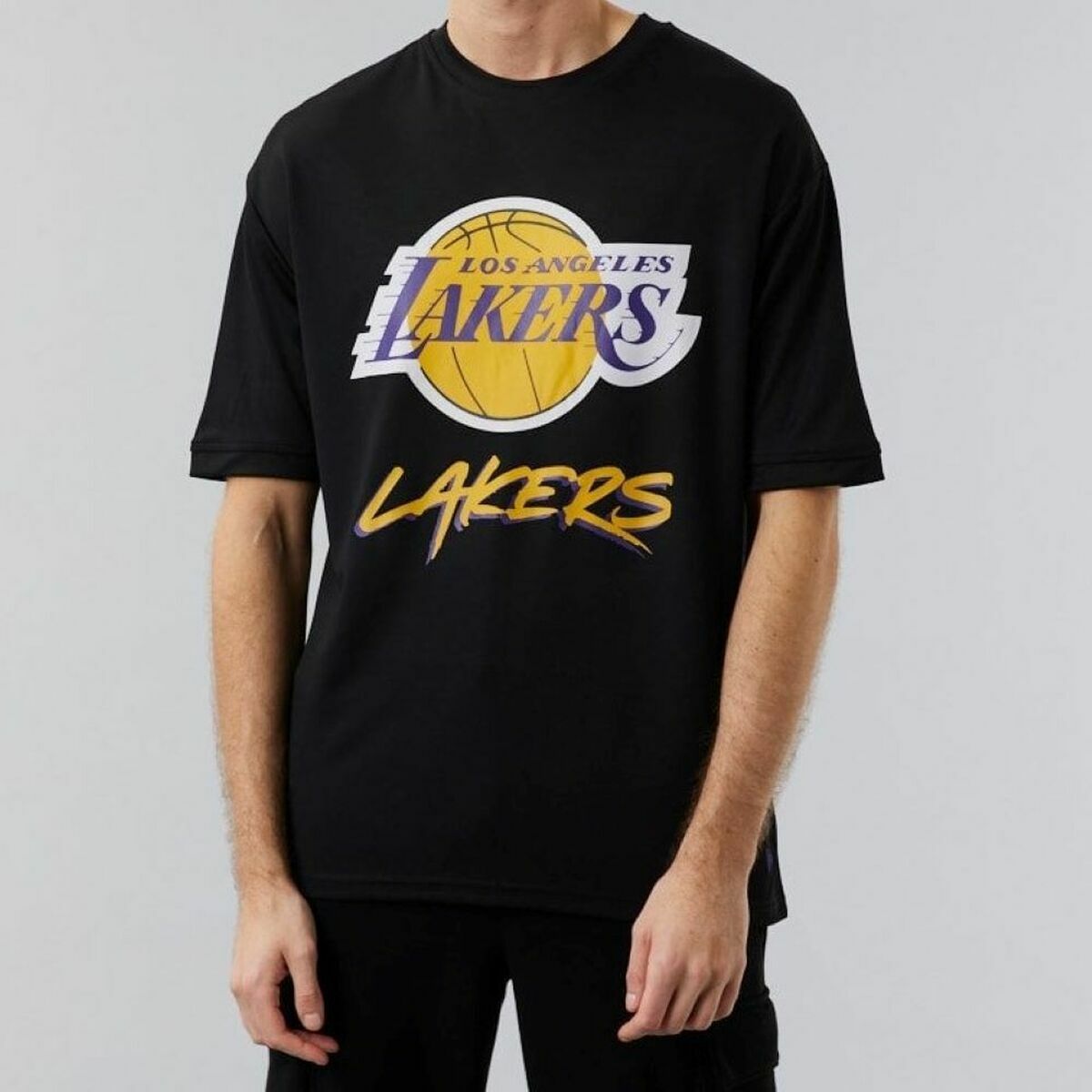 Camiseta Deportiva de Manga Corta MESH TEE LOSLAK BLKTRP New Era 60284737 Negro