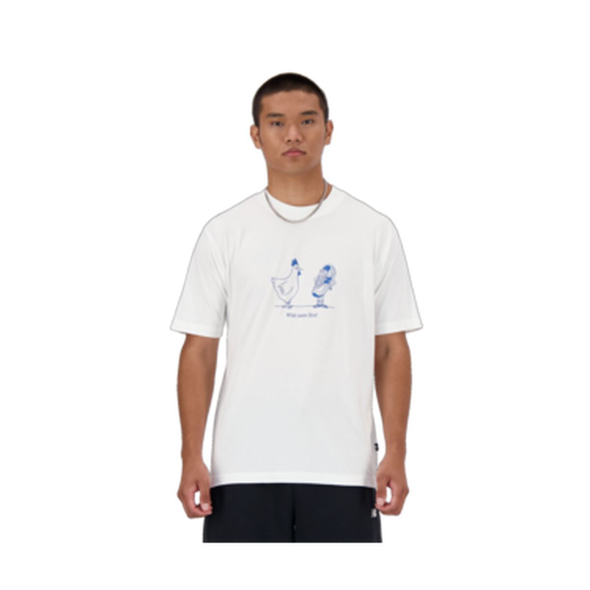 Camiseta Deportiva de Manga Corta ESSENTIALS CHICKEN New Balance MT41591 Blanco
