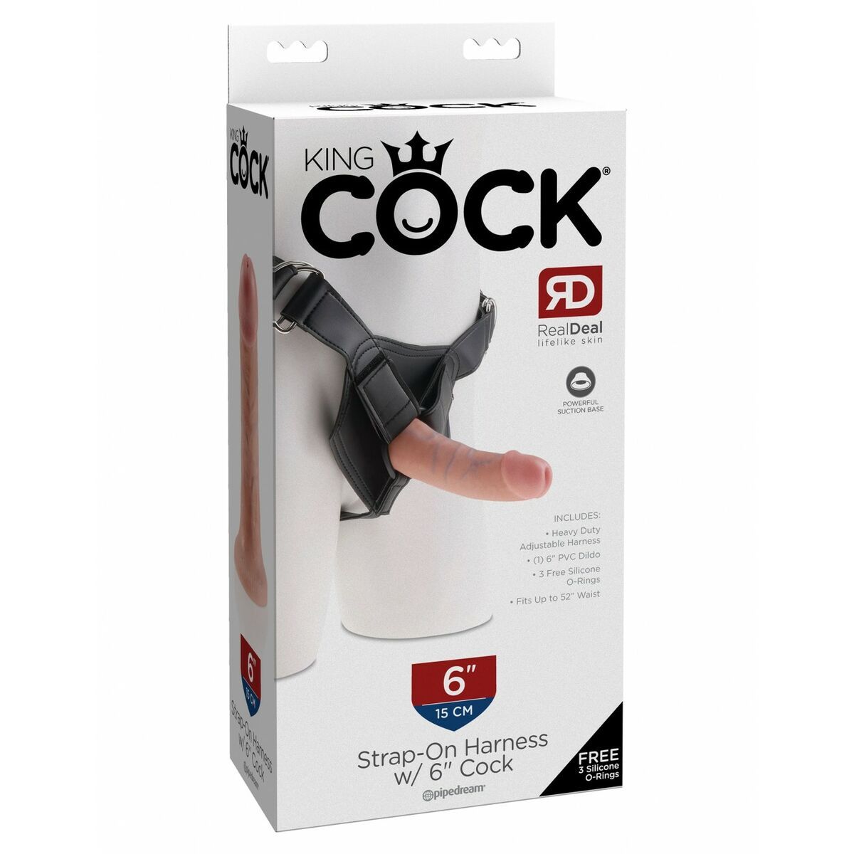 Consolador con arnés King Cock NS7068