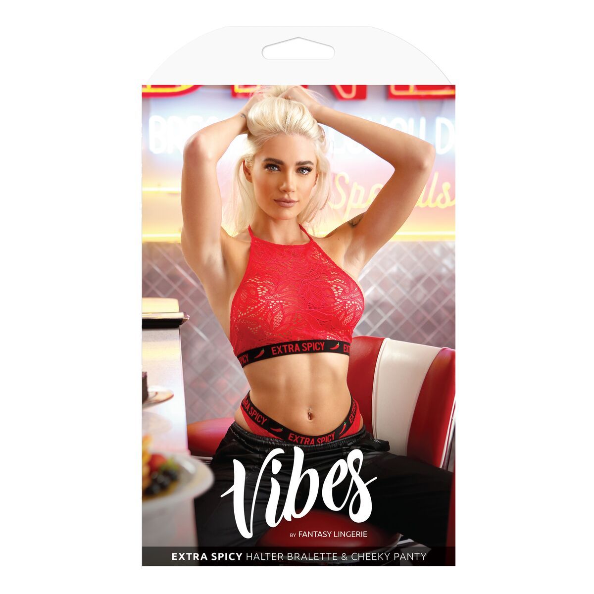 Conjunto de Lencería Fantasy Lingerie Rojo (M/L)