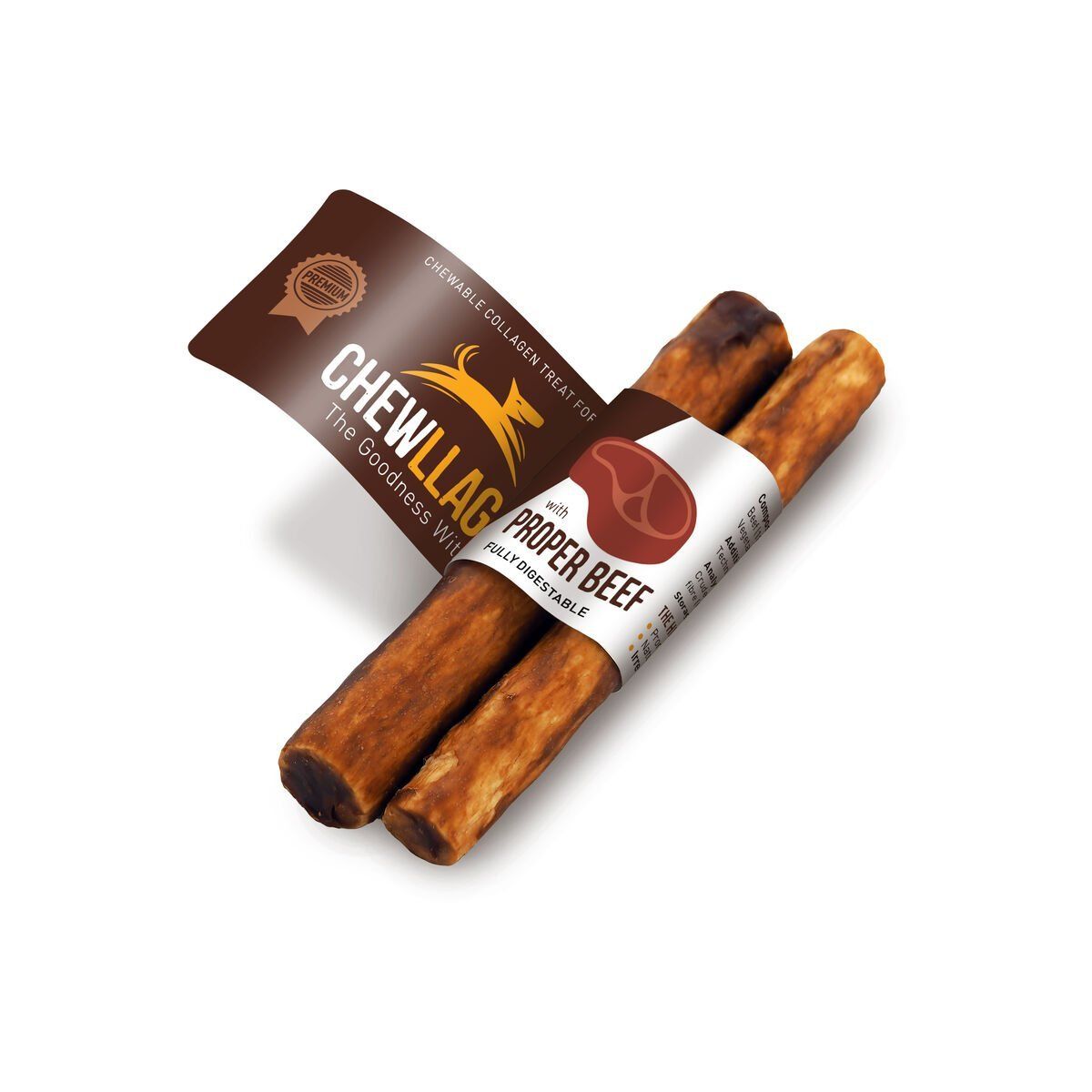 Snack para Perros Chewllagen Ternera Carne de vacuno (35 Unidades)