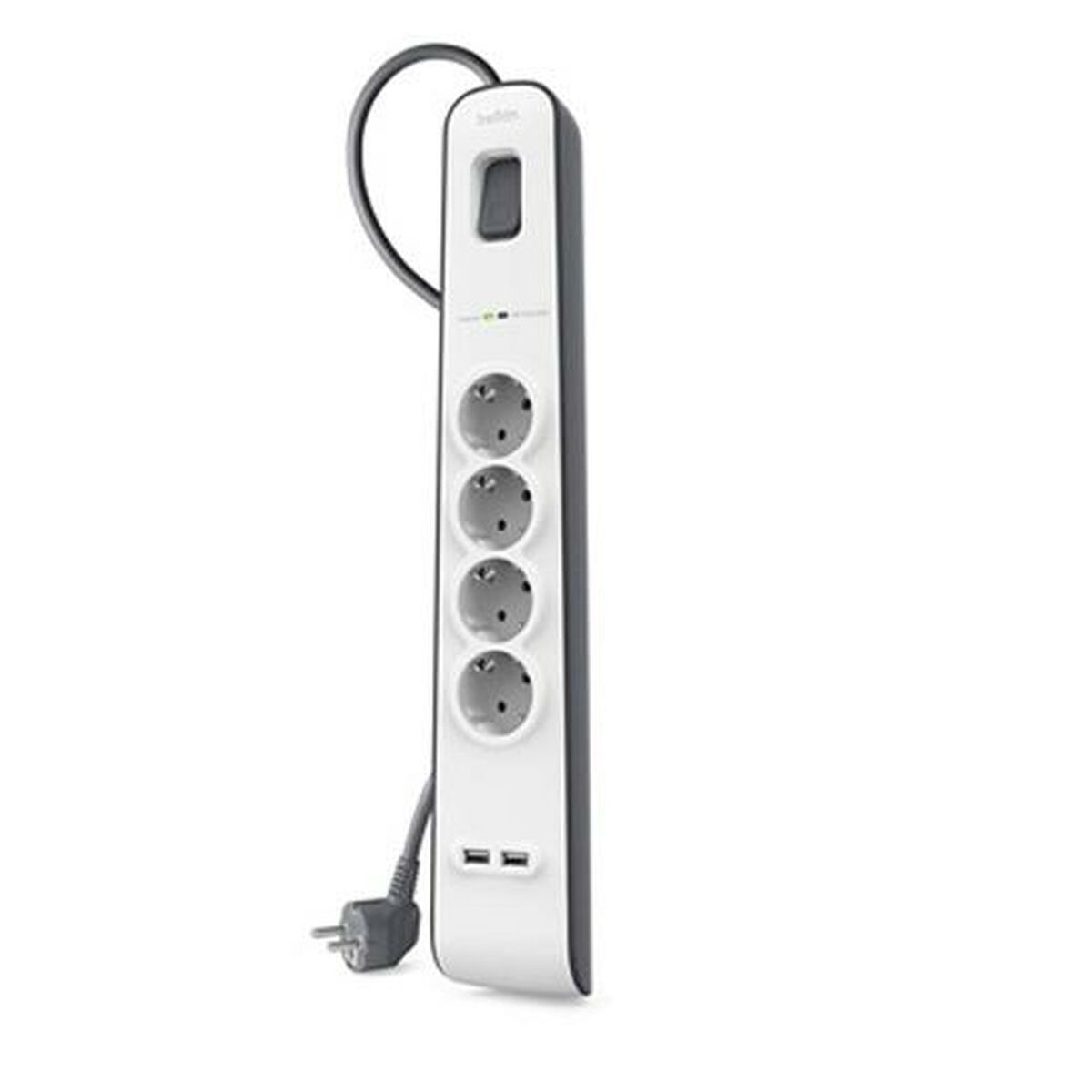 Regleta Enchufes 4 Tomas con interruptor Belkin BSV401VF2M USB x 2 (2 m)