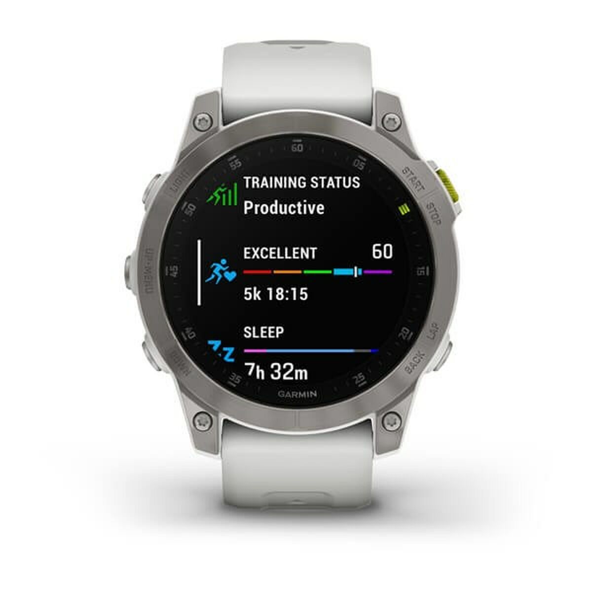Smartwatch con Podómetro Garmin 010-02582-21 Blanco Negro Titanio 1,3" 45 mm