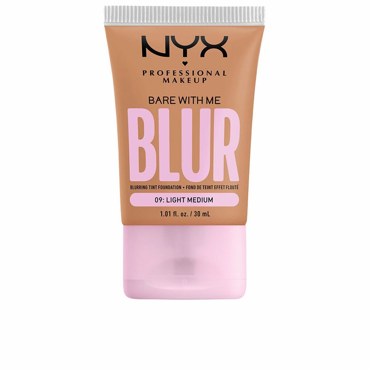Base de Maquillaje Fluida NYX Bare With Me Blur Nº 09-light medium 30 ml