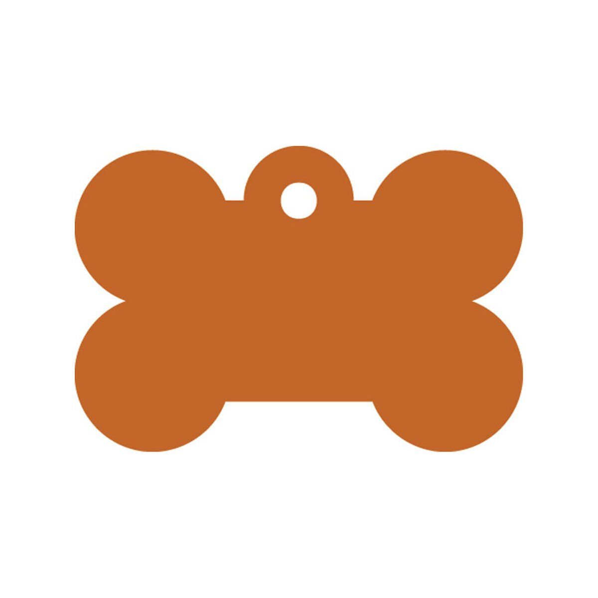 Placa identificativa para collar Imarc Bone Naranja