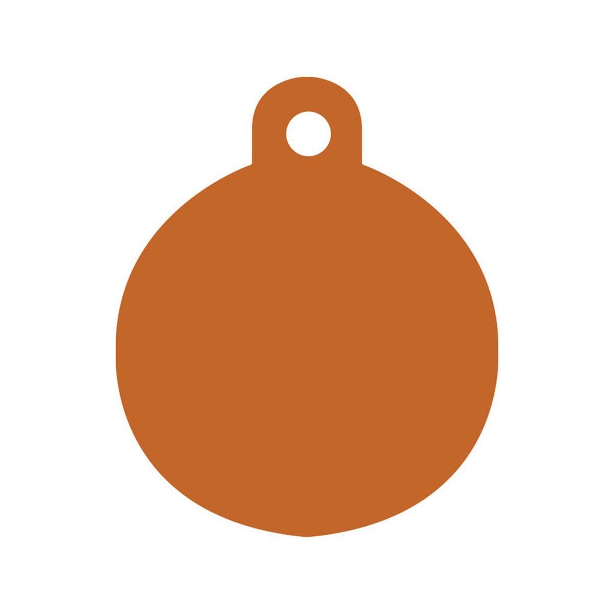 Placa identificativa para collar Imarc Circle Naranja