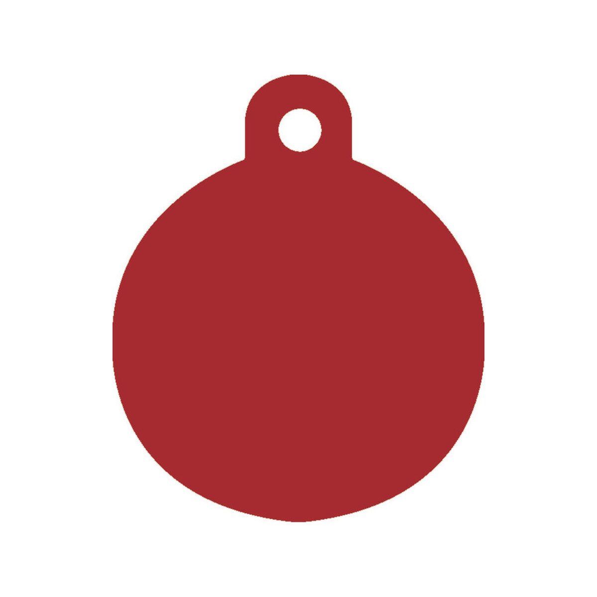 Placa identificativa para collar Imarc Circle Rojo