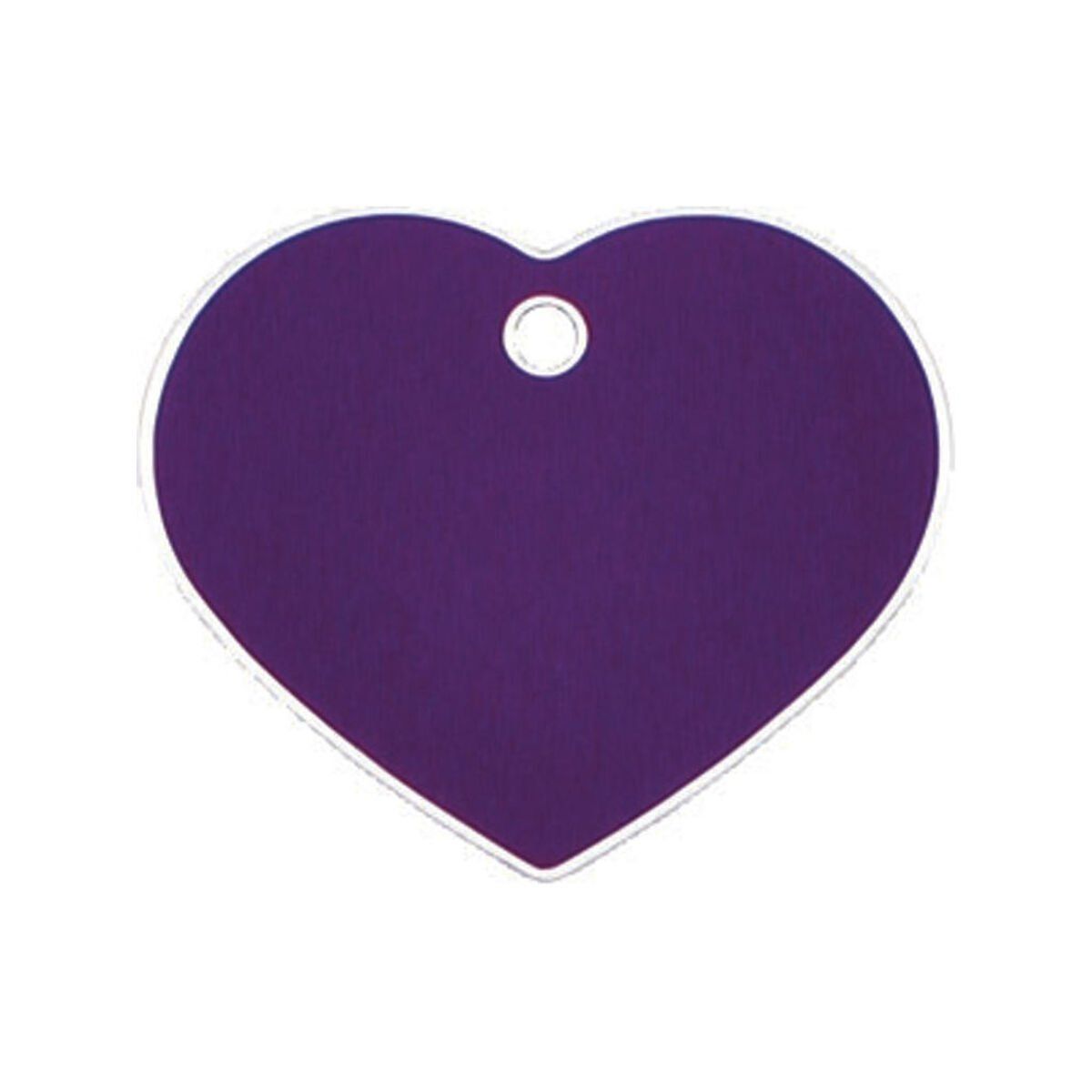 Placa identificativa para collar Imarc Heart Lila