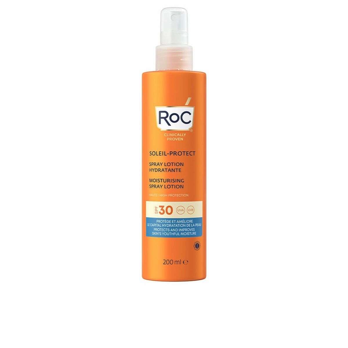 Spray Protector Solar Roc Protección Solar Spf 30 200 ml Hidratante