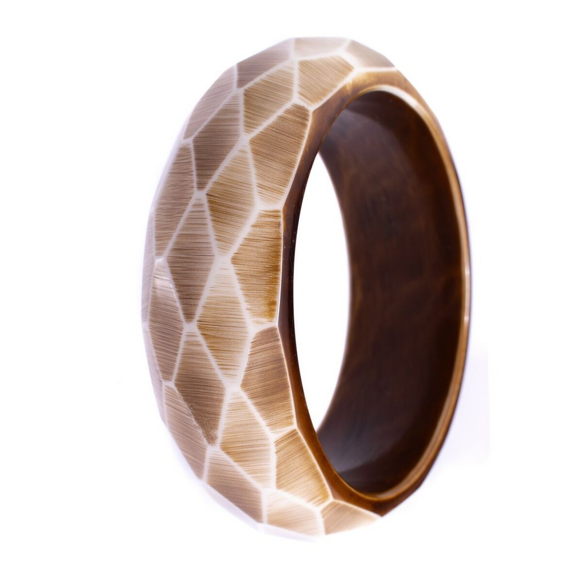 Brazalete Folli Follie Marrón 7 cm