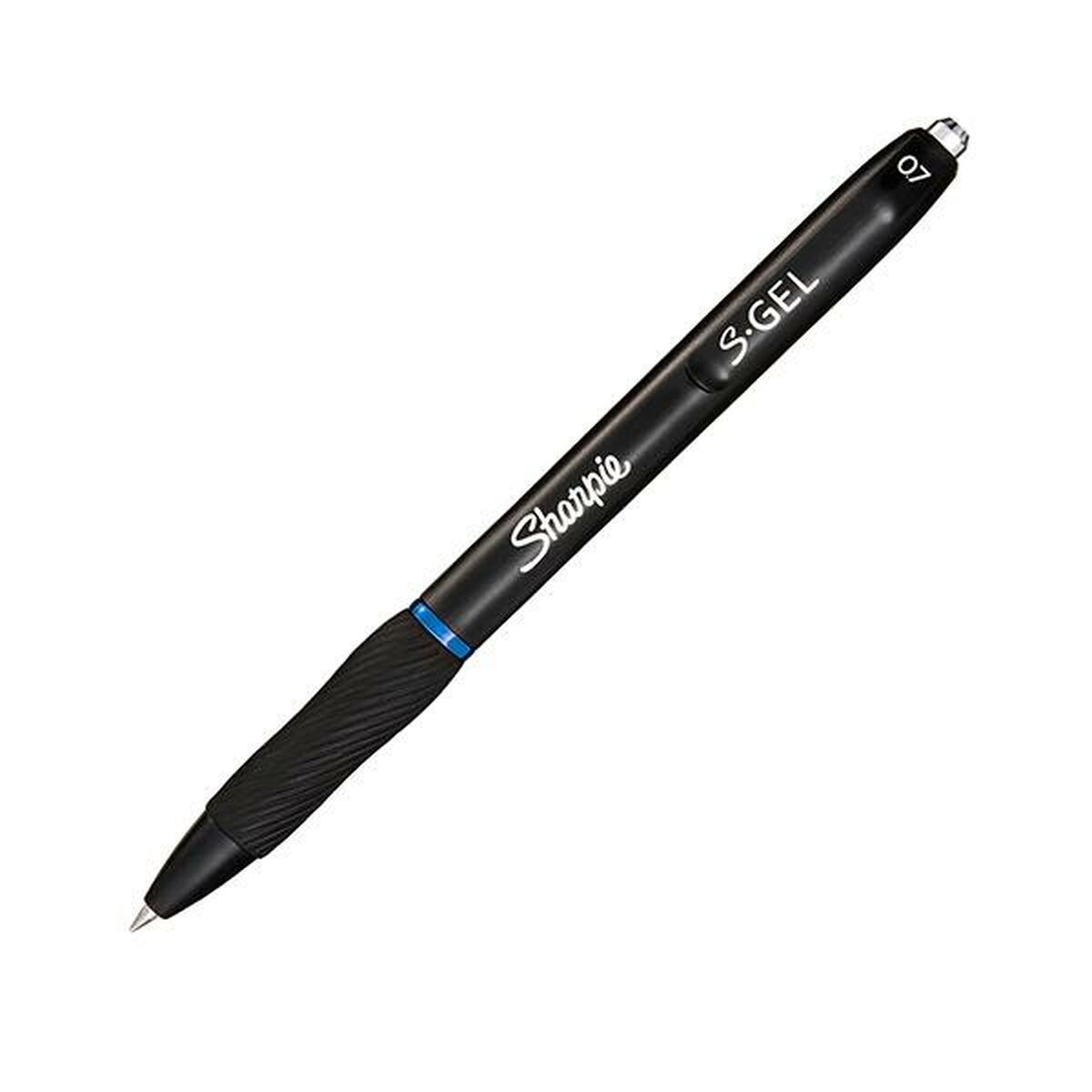 Bolígrafo de gel Sharpie 2136600 Azul Negro (12 Unidades)